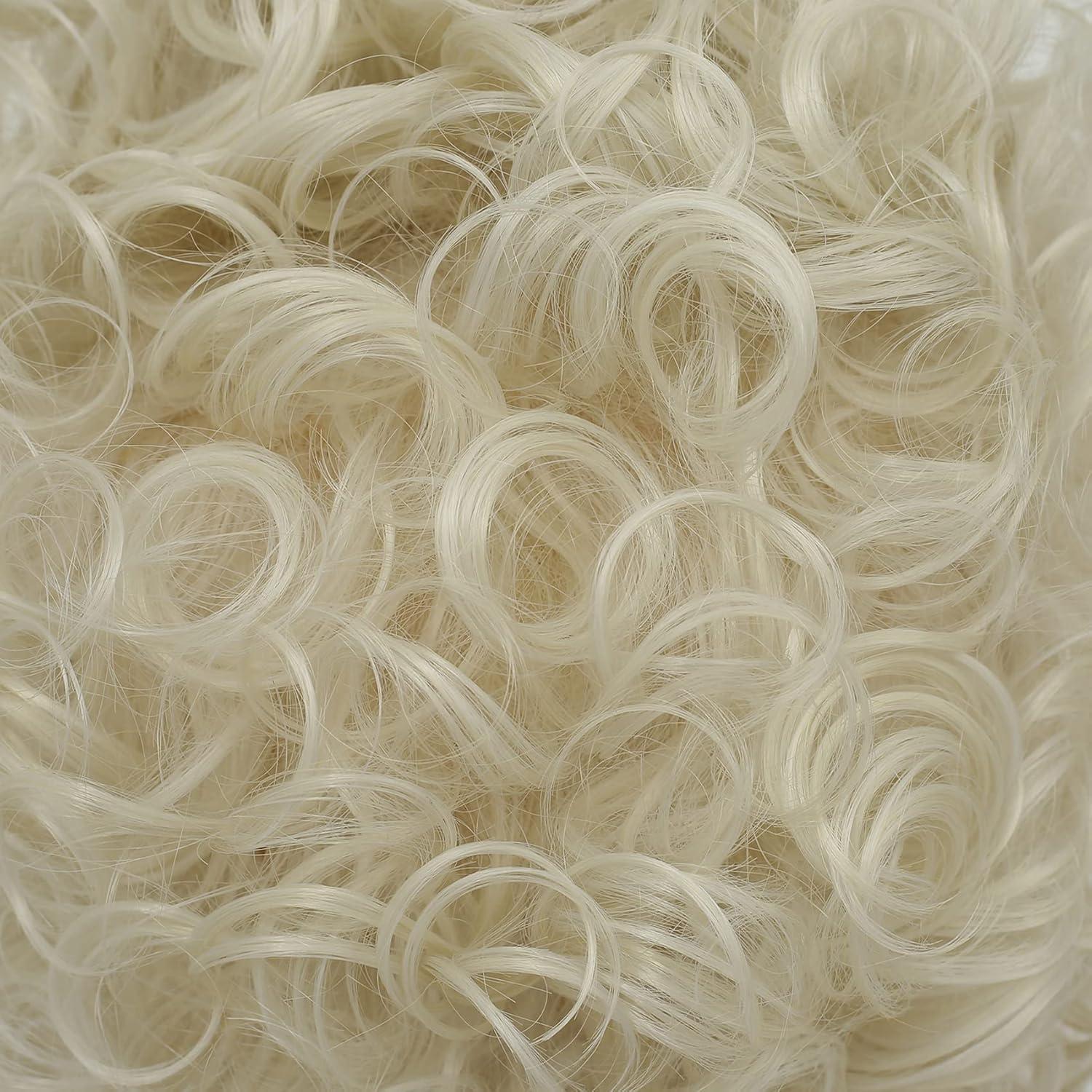 imageBlack 80s Long Wig for Women Mullet Wigs Layered Funny Wig with Bangs Natural fluffy Synthetic Wigs for Halloween Daily Party UseLight Blonde