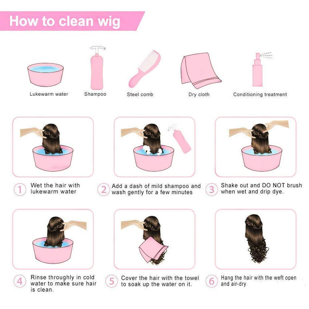 imageRed Wigs with Bangs for Women Long Curly Wavy Synthetic Women wig Cosplay Daily Party Hair Halloween Wigs