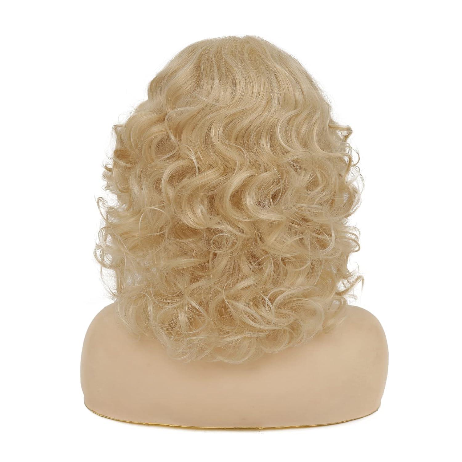 imageShort Gray Wigs for Women with Bangs Dark Roots Pixie Cut Wig Layered Synthetic Hair Wigs for Daily UseBlonde