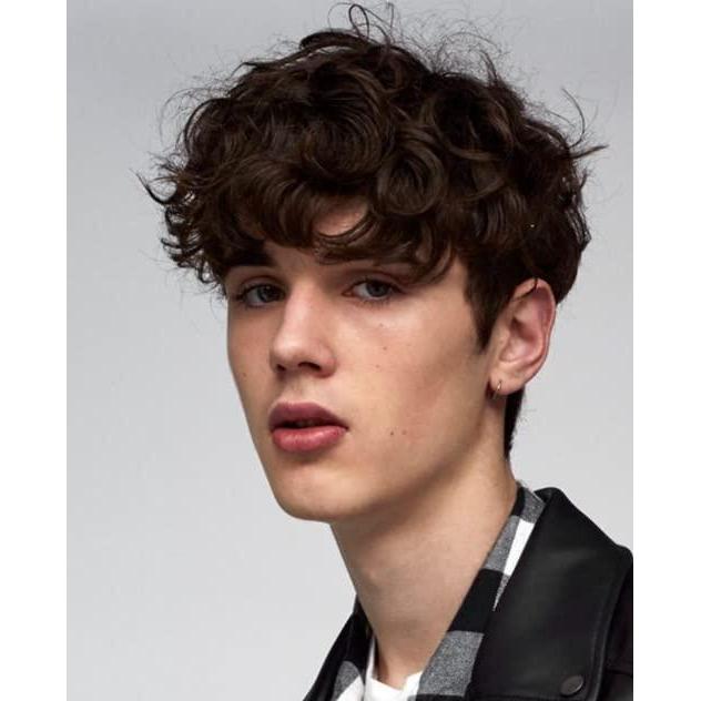 imageMens Long Brown Wig Straight Brown Side Part Wig Synthetic Heat Resistant Hair Wigs Male Guys Daily Party Costume Halloween UseBrown Color