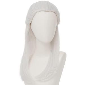 Short Black Curly Wigs for Men Anime Black Hair Wig Layered Fluffy Wave Synthetic Hair Wigs for Cosplay Unisex Wig(White)