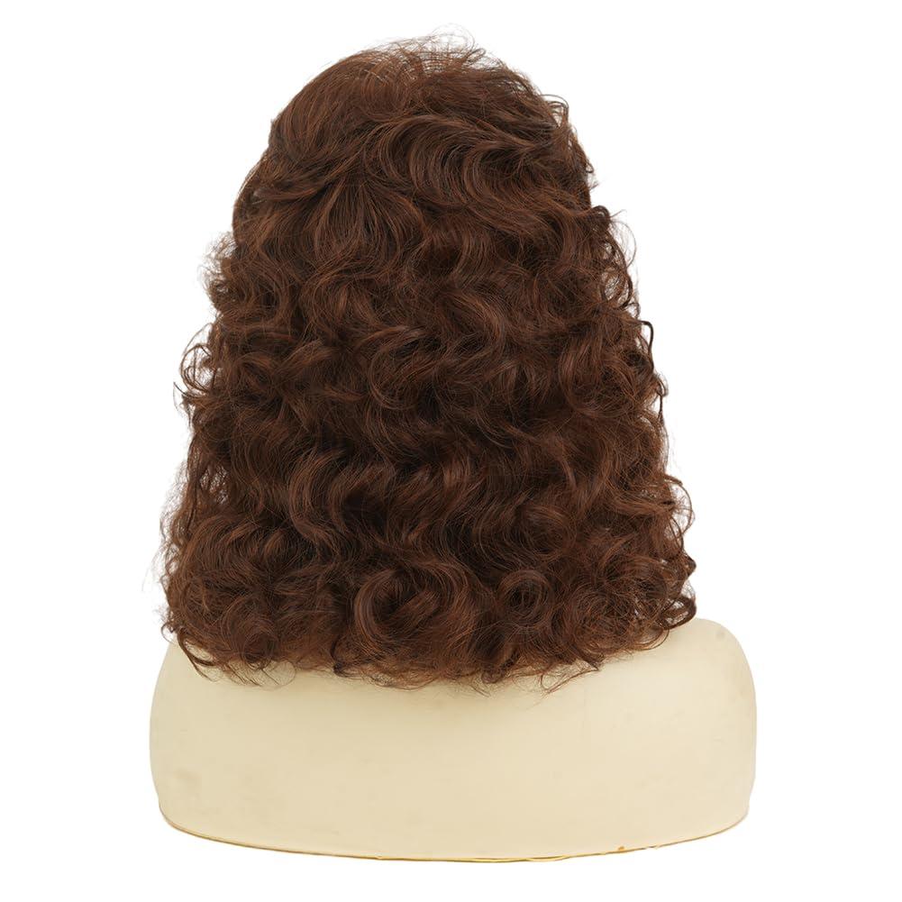 image:imageTseses Vintage Blonde Vintage Curly Wig for Women Bouffant Beehive 50s 60s Retro Wigs with Bangs Lady Cosplay Halloween Costume Hair WigLong Brown