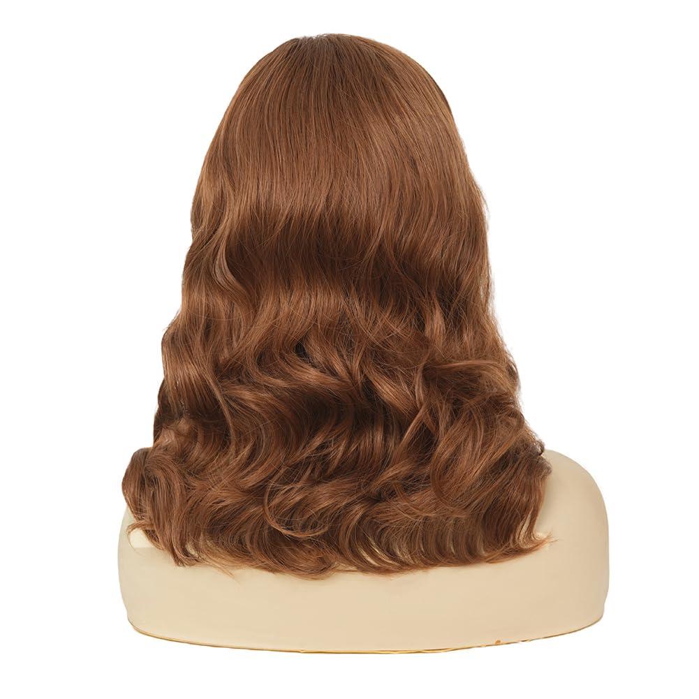 image:imageTseses Vintage Blonde Vintage Curly Wig for Women Bouffant Beehive 50s 60s Retro Wigs with Bangs Lady Cosplay Halloween Costume Hair WigRetro Brown