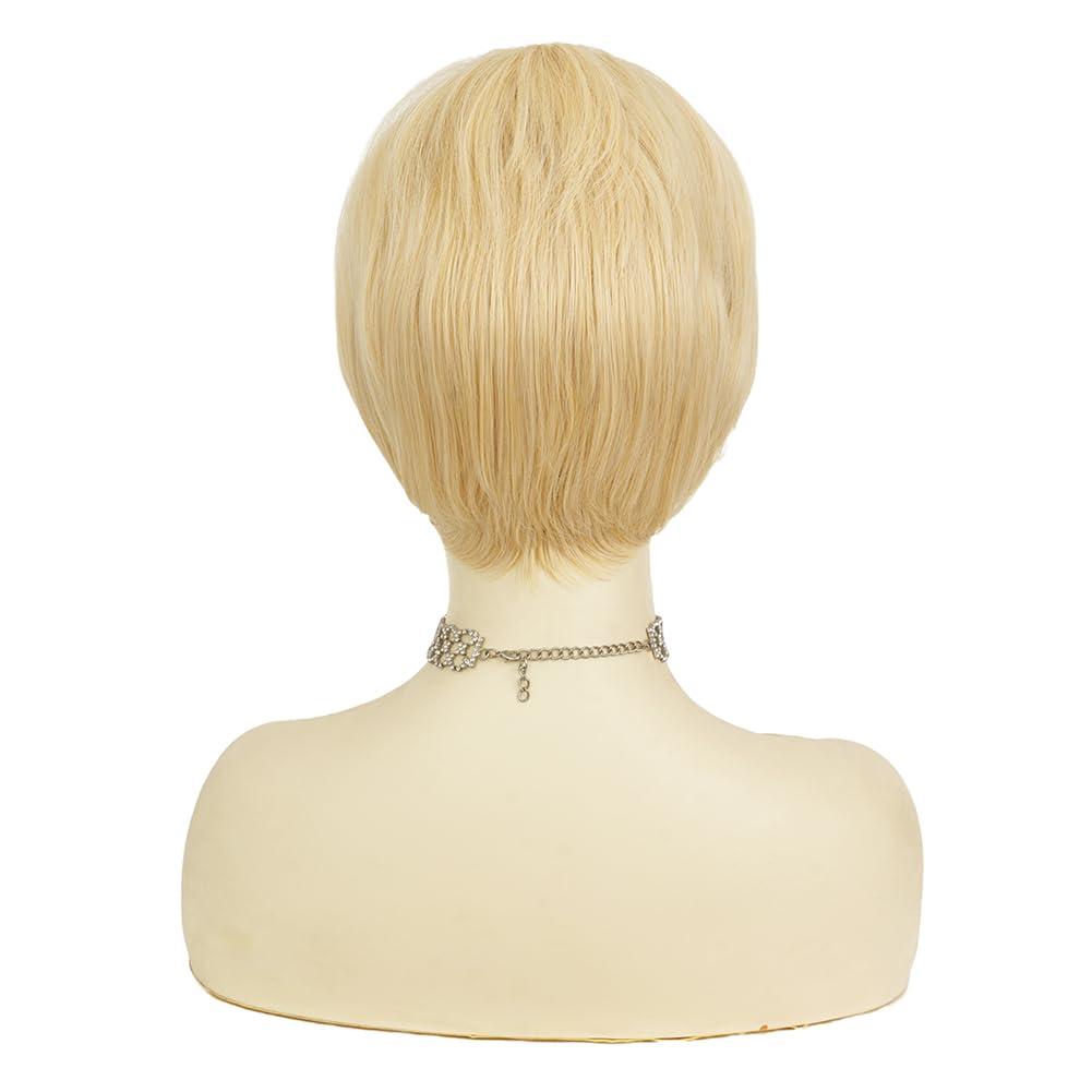 image:imageTseses Vintage Blonde Vintage Curly Wig for Women Bouffant Beehive 50s 60s Retro Wigs with Bangs Lady Cosplay Halloween Costume Hair WigShort Blonde