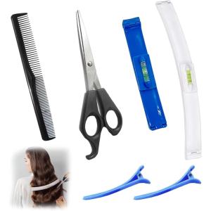 6pcs Creaclip Coupe Cheveux Soi MêMe Clip Couper Cheveux Soi Meme Coiffure Outils Cheveu Clip De Coupe De Cheveux Frange Aide Set De Cheveux Creaclip Coupe Cheveux Soi MêMe Creaclip