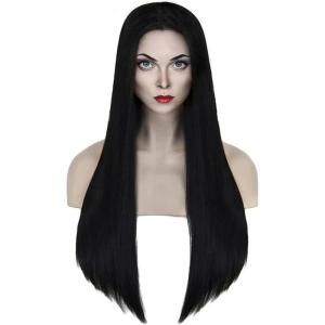 PORSMEER Daenerys Dragon Queen Cosplay Perruque Long Bouclé Ondulé Tresses Cheveux Blonde Perruques pour Femmes Costume Halloween Fête (Blond Clair)(Noire + ensemble 5 pièces)