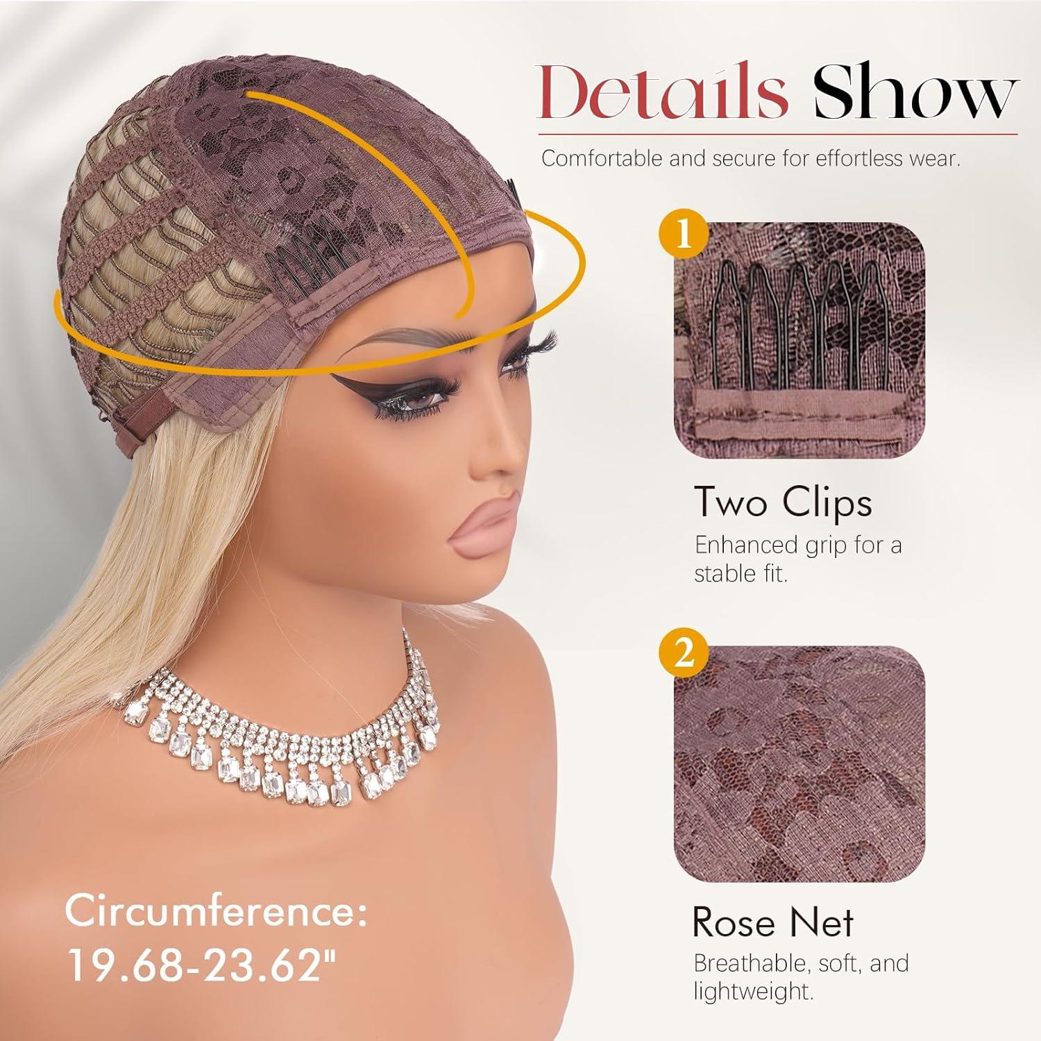 imageSofeiyan Perruque Longue et Droite avec Frange40 cm Blond Clair Perruque Femme Naturelle Cheveux Synthtiques pour les Trajets Quotidiens Ftes festival et CospalyBlonde