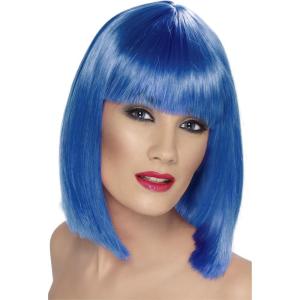 Perruque Carré Blonde Femme(Bleu)
