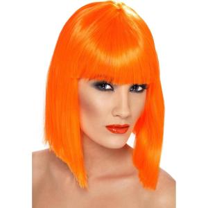 Perruque Carré Blonde Femme(Orange)