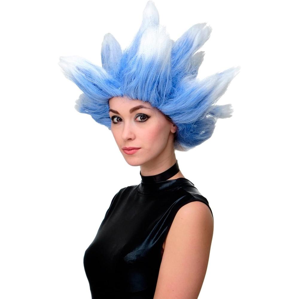 imageWIG ME UP  perruque bleue et blanche hiver vent du Nord glace pour carnaval cosplay LM19PC3TP60