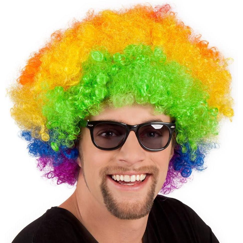 image:imageBoland Perruque boucle pour adultes Coiffure courte en cheveux synthtiques Perruque pour le carnaval Halloween et JGA Accessoires pour les dguisements de carnavalColor