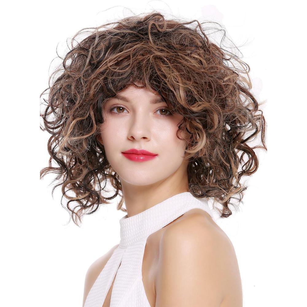 image:imageWIG ME UP DW2698 Perruque dame courte longueur dpaules sauvage boucle volumineuse mlange de blondBlonde bruncendr B2BH33DBH22