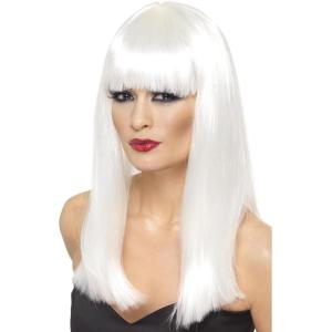 Perruque Longue Blonde(Blanc)