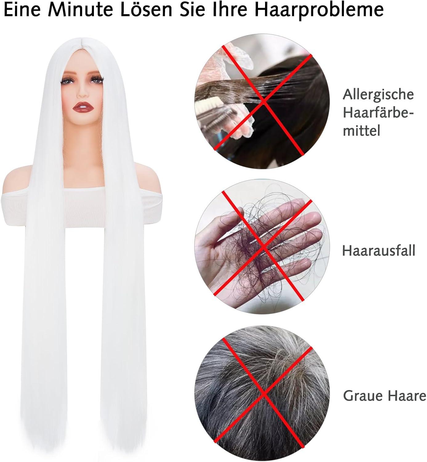 image:imagePerruque de cosplay Coupe rglable Longue perruque tresse double avec frange Perruque dHalloween Orange Pour fte carnaval Pour femme et filleBlanc