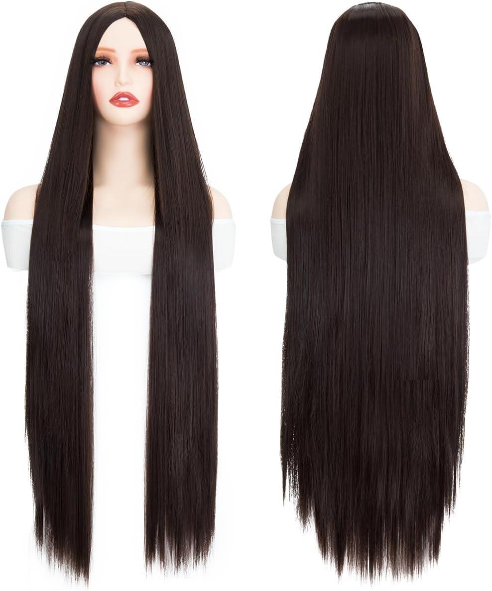 image:imagePerruque de cosplay Coupe rglable Longue perruque tresse double avec frange Perruque dHalloween Orange Pour fte carnaval Pour femme et fillerouille