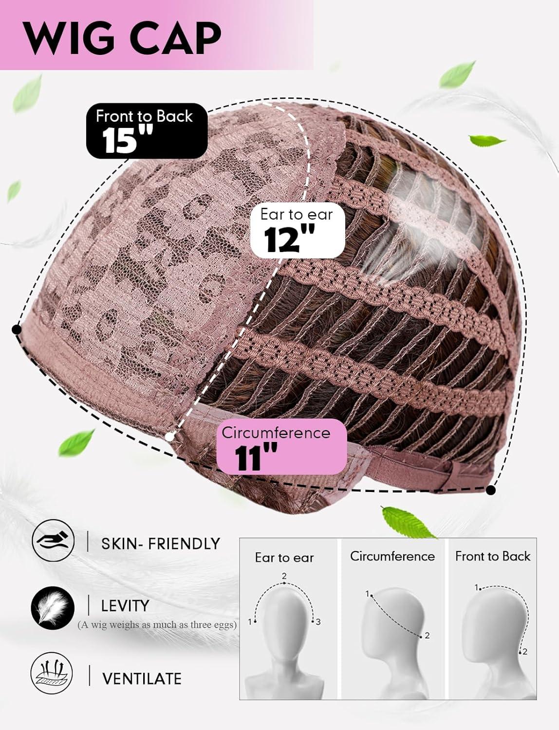 image:imageWOKESTAR Perruque longue avec frange perruques ondules synthtiques pour femmes couleur noir naturelNoir naturel
