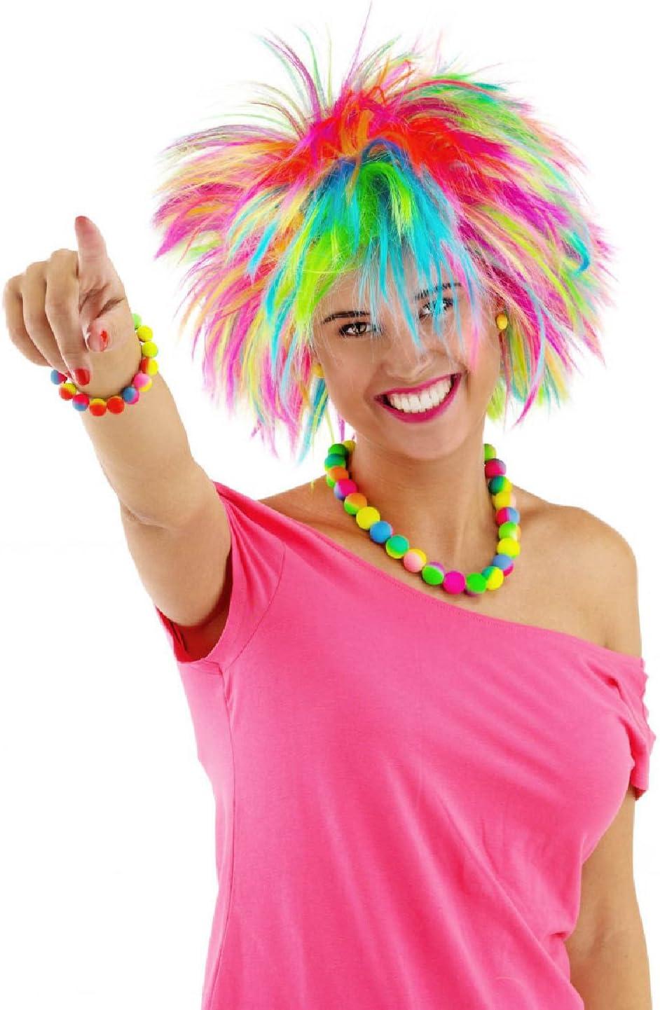 image:imageFolat 26726Polyester Perruque ArcenCiel Multicolore crpeMulticolore