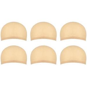 12 Pack Cap de Perruque pour Femmes Et Hommes, chapeaux de perruque en nylon en tissu extensible et mince, taille unique (beige naturel)(Beige nature)