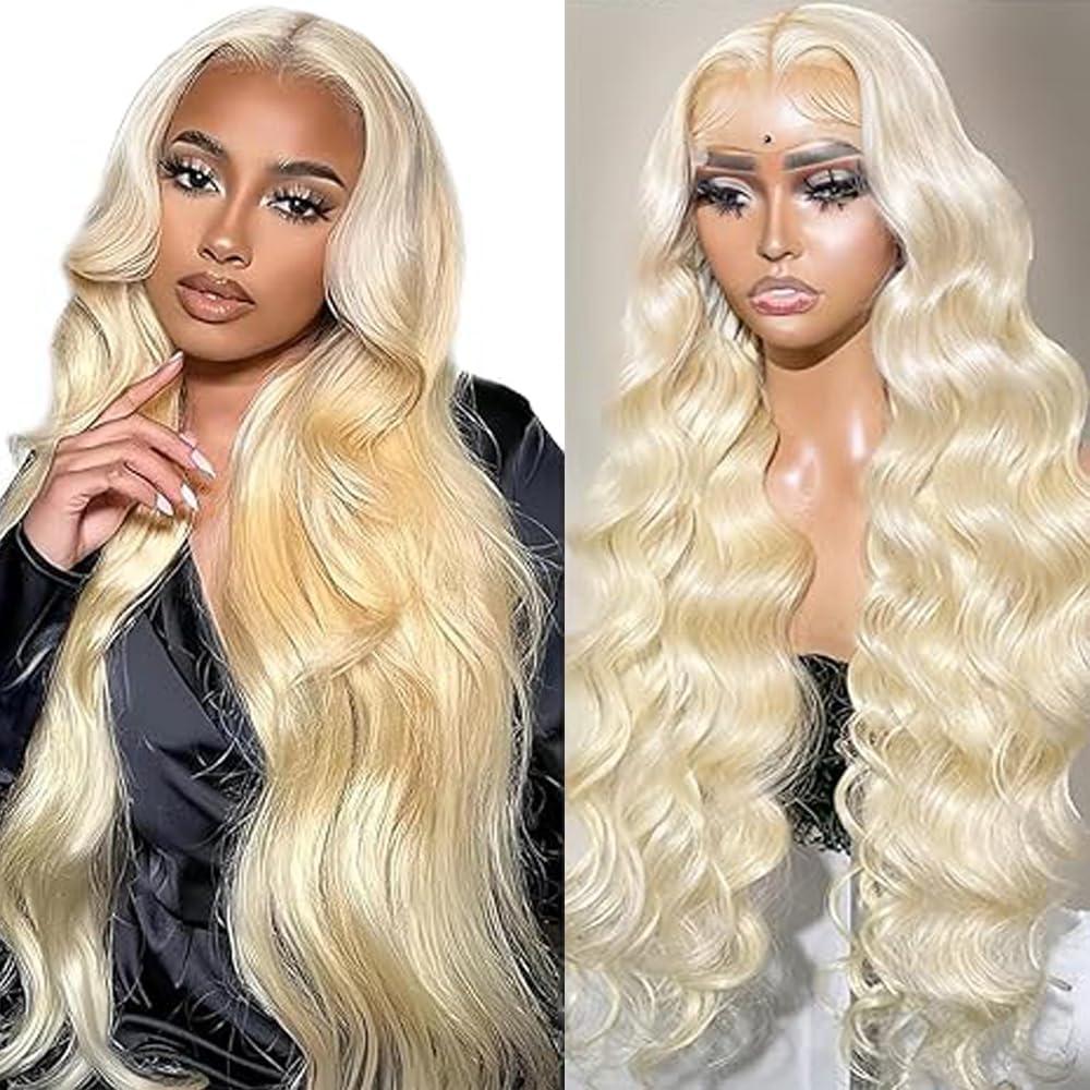 image:imageHuman Hair Wig Water Wave Perruque Cheveux Humain 5X5 Lace Front Perruque Femme Naturelle Brsilien 4 Chocolate 100 Unprocessed Brazilian Virgin Hair Glueless Wear and Go 34 Pouce13X4 Honey Blonde Body Wave