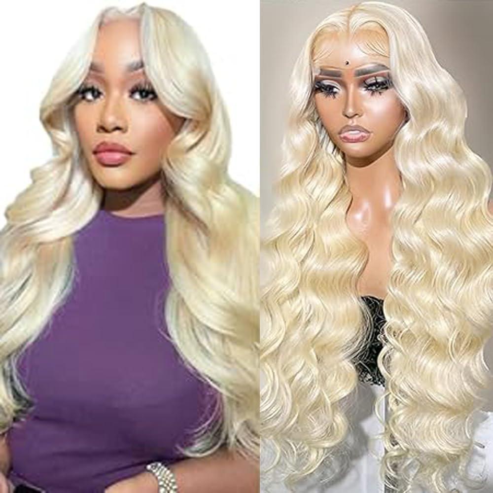 image:imageHuman Hair Wig Water Wave Perruque Cheveux Humain 5X5 Lace Front Perruque Femme Naturelle Brsilien 4 Chocolate 100 Unprocessed Brazilian Virgin Hair Glueless Wear and Go 34 Pouce13X4 Honey Blonde Body Wave