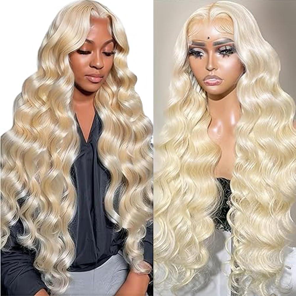 image:imageHuman Hair Wig Water Wave Perruque Cheveux Humain 5X5 Lace Front Perruque Femme Naturelle Brsilien 4 Chocolate 100 Unprocessed Brazilian Virgin Hair Glueless Wear and Go 34 Pouce13X4 Honey Blonde Body Wave