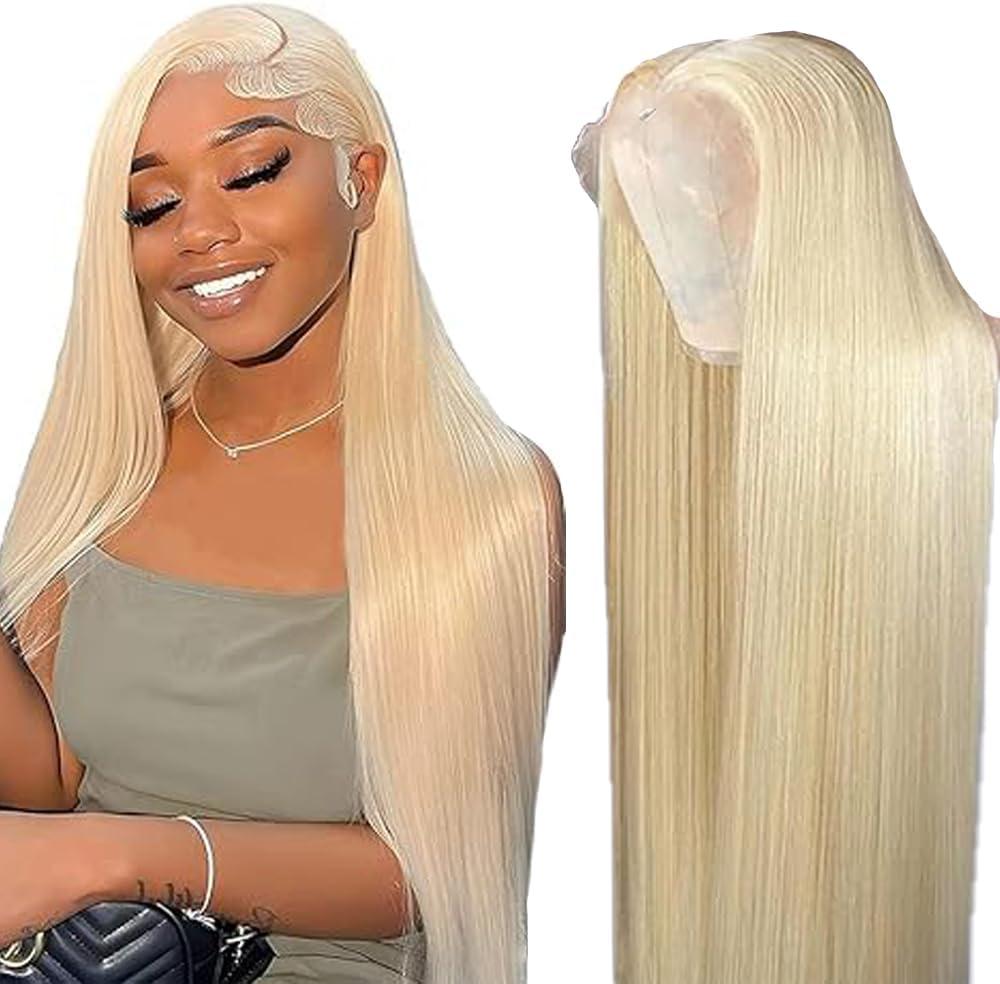 image:imageHuman Hair Wig Water Wave Perruque Cheveux Humain 5X5 Lace Front Perruque Femme Naturelle Brsilien 4 Chocolate 100 Unprocessed Brazilian Virgin Hair Glueless Wear and Go 34 Pouce13X4 613 Straight Wave