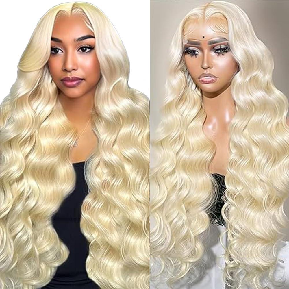 image:imageHuman Hair Wig Water Wave Perruque Cheveux Humain 5X5 Lace Front Perruque Femme Naturelle Brsilien 4 Chocolate 100 Unprocessed Brazilian Virgin Hair Glueless Wear and Go 34 Pouce13X4 Honey Blonde Body Wave