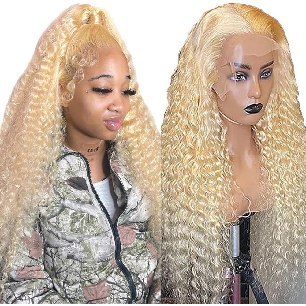 image:imageHuman Hair Wig Water Wave Perruque Cheveux Humain 5X5 Lace Front Perruque Femme Naturelle Brsilien 4 Chocolate 100 Unprocessed Brazilian Virgin Hair Glueless Wear and Go 34 Pouce13X4 613 Curly Wave