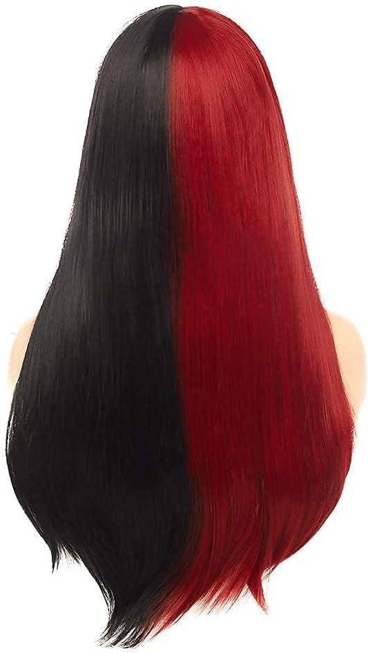 image:imagePerruque Rouge Dames Longues Boucls Onduls Cheveux Perruques Synthtique Cosplay Pleine Perruque Halloween Costume PartyRouge