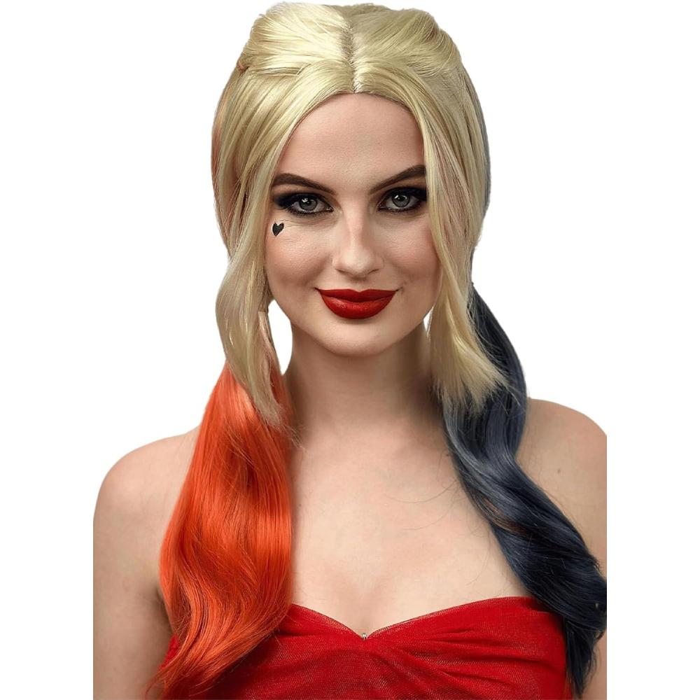 image:imageALLAURA Compatible avec la perruque Mia Perruque courte noire avec frange pour femme Costume de fille des annes 1920 look Uma Thurman cosplay Pulp Fiction fte vintage Halloween style deHarley Clown Girl