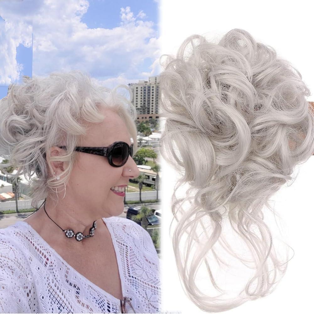 image:imageExtensions de cheveux avec bandeau haut pour femmes et filles 27H613 Blond fraise et blond dcolorgris clair