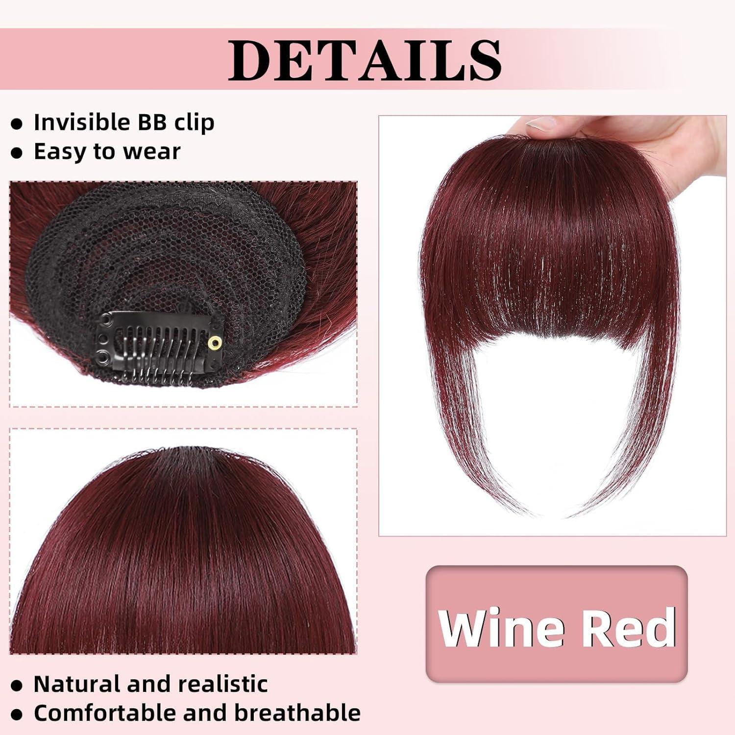 image:imageFrange de cheveux humains naturels avec branches clip invisible en frange pour volume instantan et polyvalence de coiffure parfaite pour fixer la racine des cheveux blond cendr propre 12 gnoirmarron