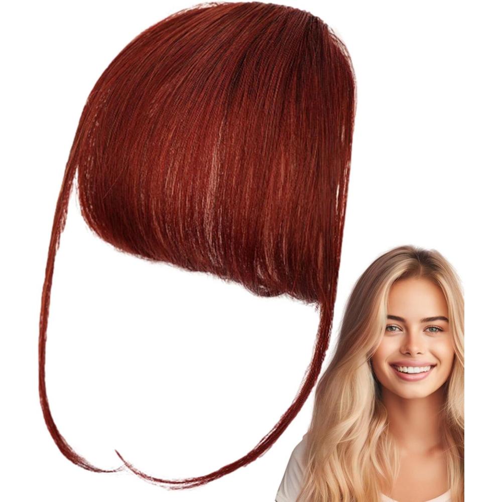 image:imageBang  Extensions de cheveux humains  clip  Frange franaise sur franges artificielles  Extensions de cheveux  franges de couleur naturelle  Extensions de cheveux lgantes avec frangerouge bordeaux