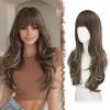 Blond Ombré Brun-Frange Française