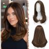 Brun mélangé auburn-lace frontal