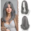 Mélange gris-lace frontal