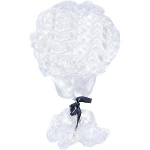 Perruque Baroque Perruque Noble baroque Renaissance juge Lord compositeur blanche blond Marquis Bouclettes Halloween Cosplay Déguisements Mullet bouclés (Blanc)(Blanc)